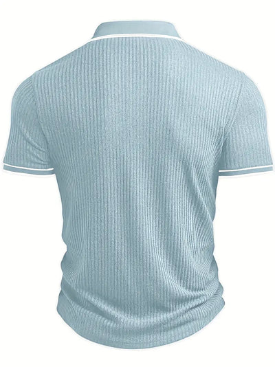 Śniegomir – Eleganckie polo z kontrastowym kołnierzykiem